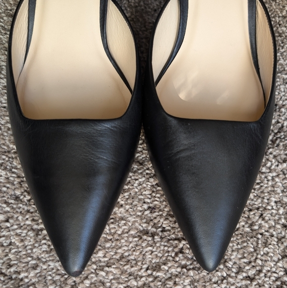 Guilhermina Anthro strappy black kitten heels, sz 8 EUC - Picture 4 of 13